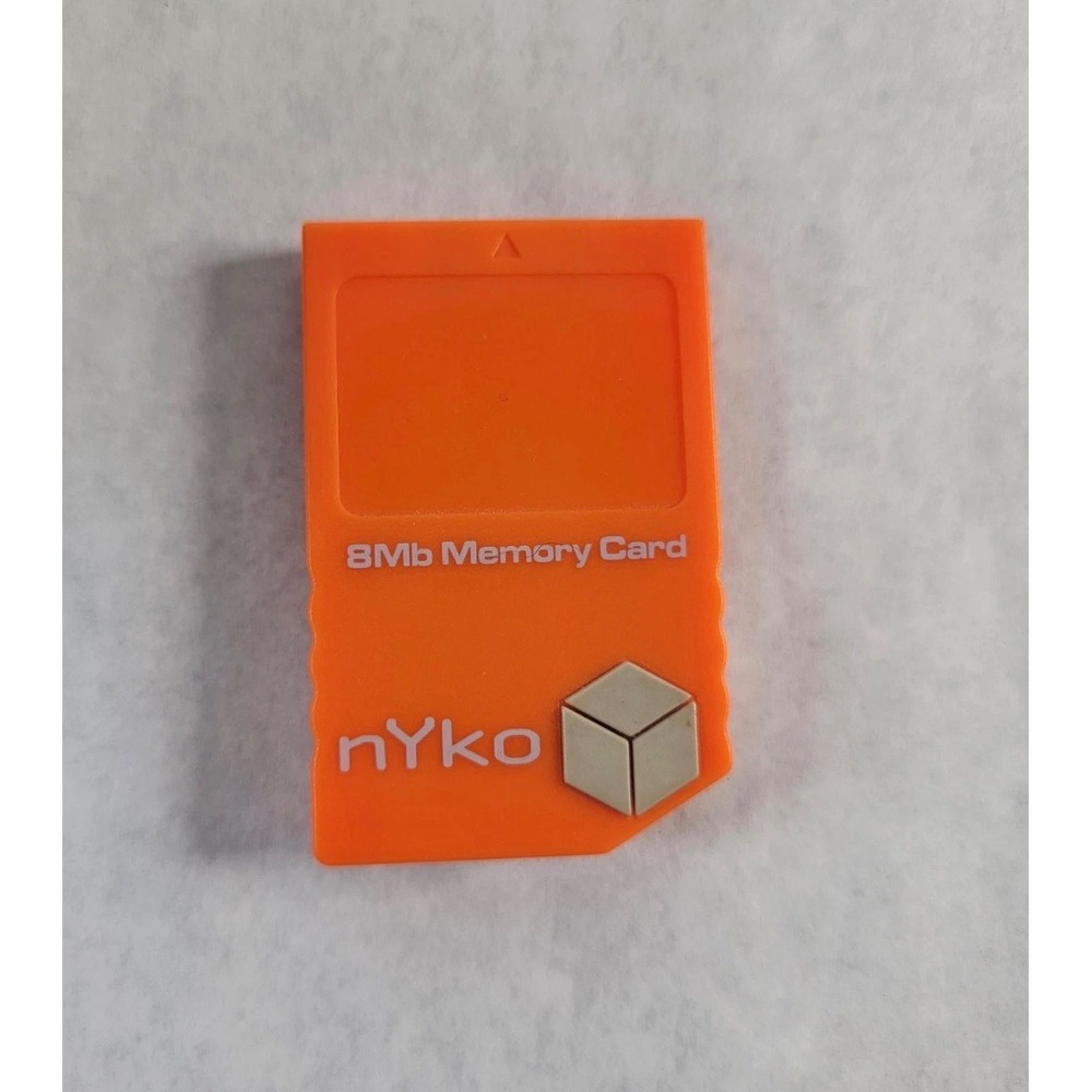 Nyko‎ 8Mb Memory Card for Nintendo GameCube Orange 81529-H08 Accessory